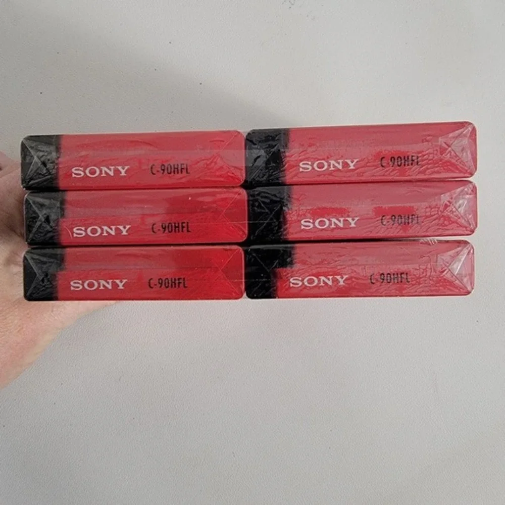 Sony HF 90 Minute High Fidelity Normal Bias Cassette Tapes‎ Lot of 6 New Sealed
